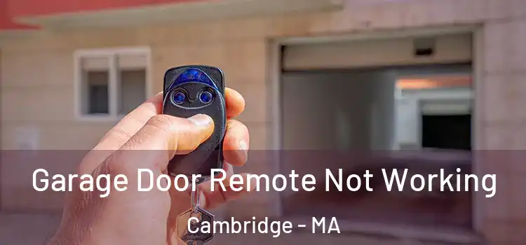  Garage Door Remote Not Working Cambridge - MA